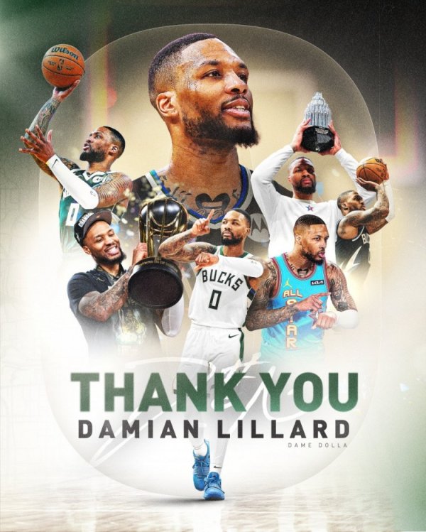 Bucks vinh danh Lillard: Cảm ơn bạn đã đưa tất cả tiền của b